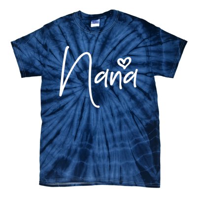 Nana Heart Grandma Women Christmas Mother's Day Birthday Gift Tie-Dye T-Shirt