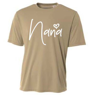 Nana Heart Grandma Women Christmas Mother's Day Birthday Gift Cooling Performance Crew T-Shirt