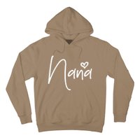 Nana Heart Grandma Women Christmas Mother's Day Birthday Gift Hoodie