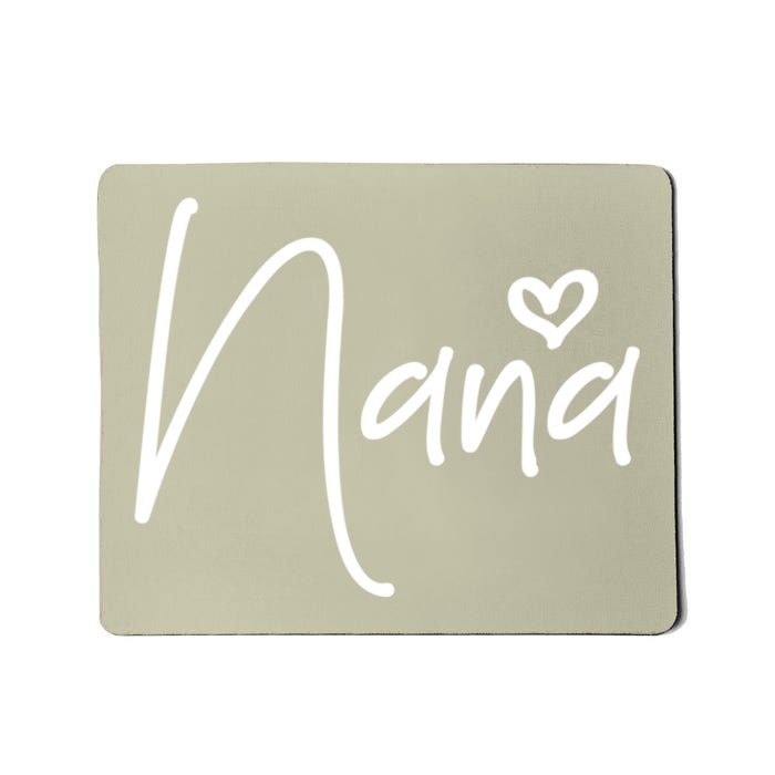 Nana Heart Grandma Women Christmas Mother's Day Birthday Gift Mousepad