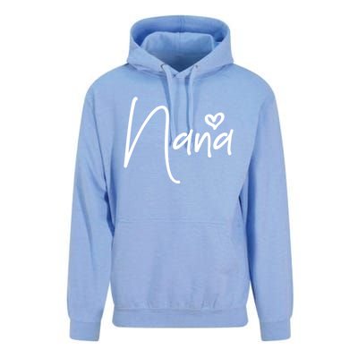 Nana Heart Grandma Women Christmas Mother's Day Birthday Gift Unisex Surf Hoodie