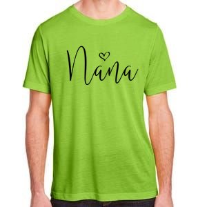 Nana Heart Grandma Christmas MotherS Day Meaningful Gift Adult ChromaSoft Performance T-Shirt