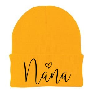 Nana Heart Grandma Christmas MotherS Day Meaningful Gift Knit Cap Winter Beanie