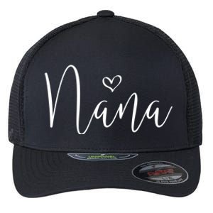 Nana Heart Grandma Christmas MotherS Day Meaningful Gift Flexfit Unipanel Trucker Cap