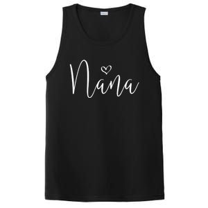 Nana Heart Grandma Christmas MotherS Day Meaningful Gift PosiCharge Competitor Tank