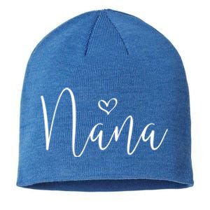 Nana Heart Grandma Christmas MotherS Day Meaningful Gift Sustainable Beanie