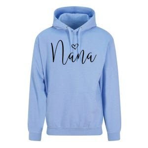 Nana Heart Grandma Christmas MotherS Day Meaningful Gift Unisex Surf Hoodie