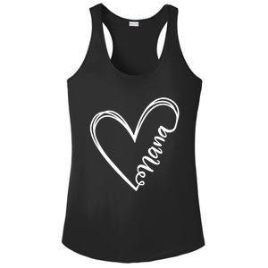 Nana Heart Grandma For Christmas And Mother's Day Gift Ladies PosiCharge Competitor Racerback Tank