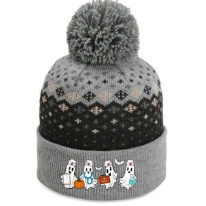 Nurse Halloween Ghost Festive The Baniff Cuffed Pom Beanie