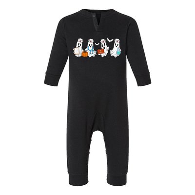 Nurse Halloween Ghost Festive Infant Fleece One Piece