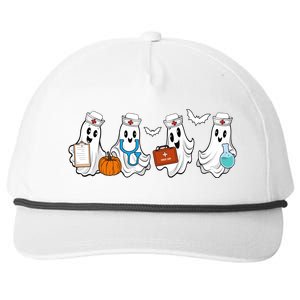 Nurse Halloween Ghost Festive Snapback Five-Panel Rope Hat