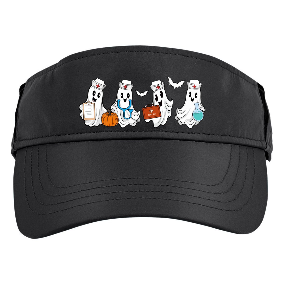 Nurse Halloween Ghost Festive Adult Drive Performance Visor