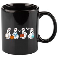 Nurse Halloween Ghost Festive 11oz C Handle Ceramic Mug