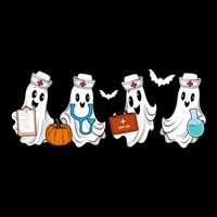 Nurse Halloween Ghost Festive 16 in Basic Backpack