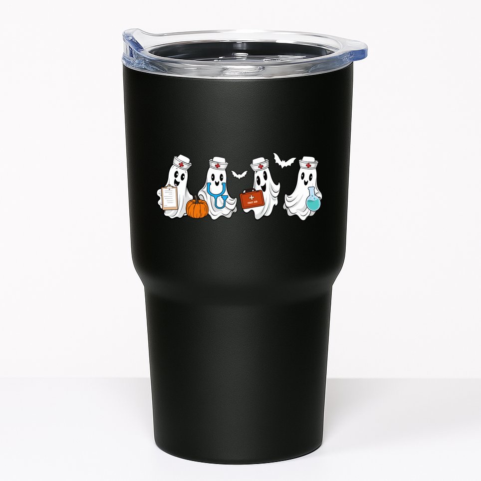 Nurse Halloween Ghost Festive Tumbler