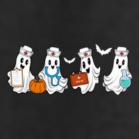Nurse Halloween Ghost Festive Trucker Hat