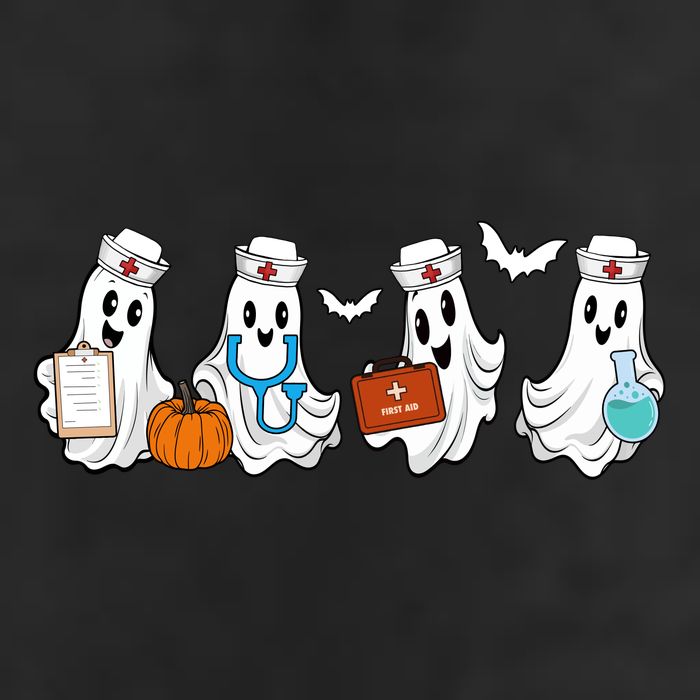 Nurse Halloween Ghost Festive Trucker Hat