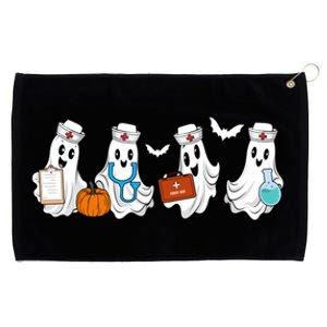 Nurse Halloween Ghost Festive Grommeted Golf Towel