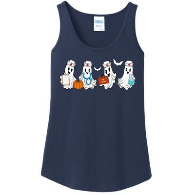 Nurse Halloween Ghost Festive Ladies Essential Tank