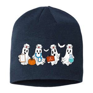 Nurse Halloween Ghost Festive Sustainable Beanie