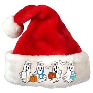 Nurse Halloween Ghost Festive Premium Christmas Santa Hat