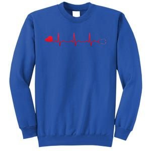 Nurse Heartbeat Gift For Dedicated And Compassionate Cool Gift Tall Sweatshirt