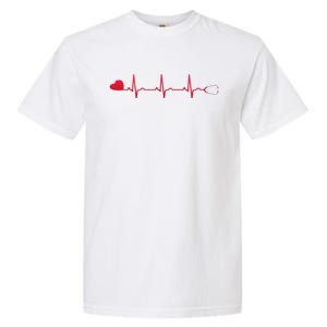 Nurse Heartbeat Gift For Dedicated And Compassionate Cool Gift Garment-Dyed Heavyweight T-Shirt