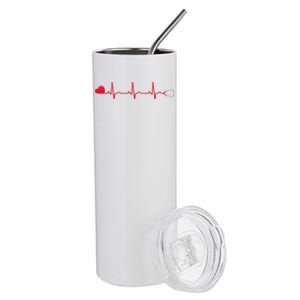 Nurse Heartbeat Gift For Dedicated And Compassionate Cool Gift Stainless Steel Tumbler