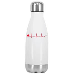 Nurse Heartbeat Gift For Dedicated And Compassionate Cool Gift Stainless Steel Insulated Water Bottle