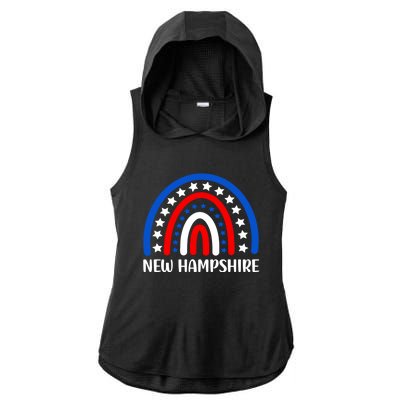 New Hampshire Gift I Love New Hampshire Usa Great Gift Ladies PosiCharge Tri-Blend Wicking Draft Hoodie Tank