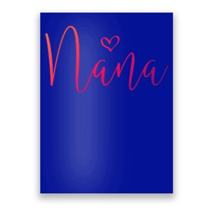 Nana Heart Grandma Christmas MotherS Day Gift Poster