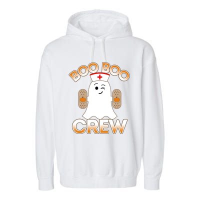 Nurse Halloween Gift For Hospital School Nurse Boo Boo Crew Gift Garment-Dyed Fleece Hoodie