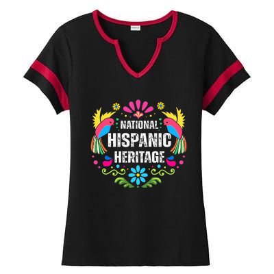 National Hispanic Heritage Month Ladies Halftime Notch Neck Tee