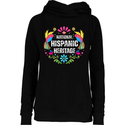 National Hispanic Heritage Month Womens Funnel Neck Pullover Hood