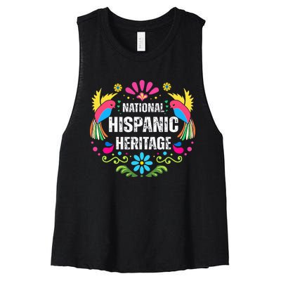 National Hispanic Heritage Month Women's Racerback Cropped Tank