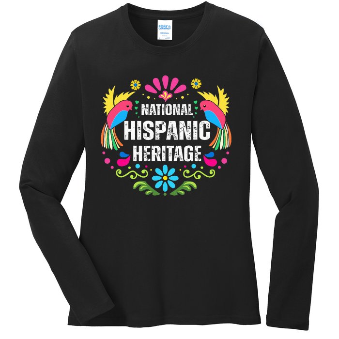 National Hispanic Heritage Month Ladies Long Sleeve Shirt