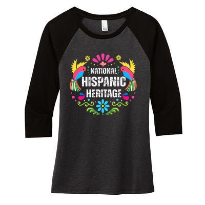 National Hispanic Heritage Month Women's Tri-Blend 3/4-Sleeve Raglan Shirt