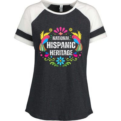 National Hispanic Heritage Month Enza Ladies Jersey Colorblock Tee