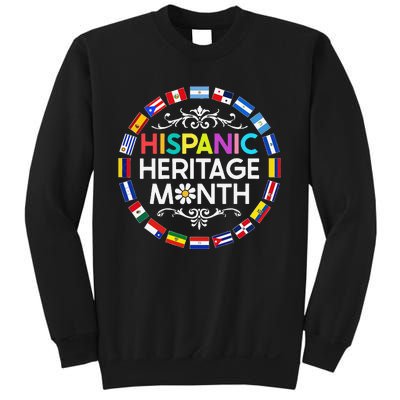 National Hispanic Heritage Month All Countries Flags Sweatshirt