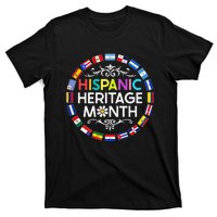 National Hispanic Heritage Month All Countries Flags T-Shirt