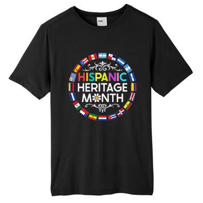 National Hispanic Heritage Month All Countries Flags Tall Fusion ChromaSoft Performance T-Shirt