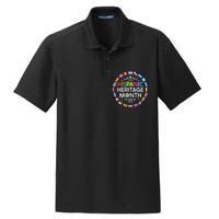 National Hispanic Heritage Month All Countries Flags Dry Zone Grid Polo