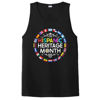 National Hispanic Heritage Month All Countries Flags PosiCharge Competitor Tank