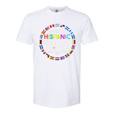 National Hispanic Heritage Month All Countries Flags Softstyle CVC T-Shirt