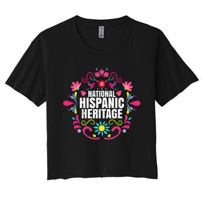 National Hispanic Heritage Month Man All Countries Women's Crop Top Tee