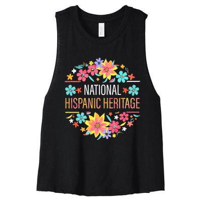 National Hispanic Heritage Month Women's Racerback Cropped Tank