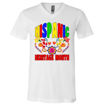 National Hispanic Heritage Month V-Neck T-Shirt