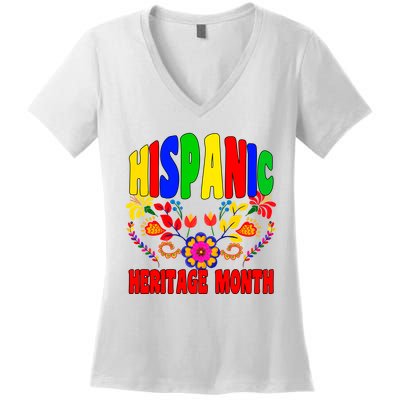 National Hispanic Heritage Month Women's V-Neck T-Shirt