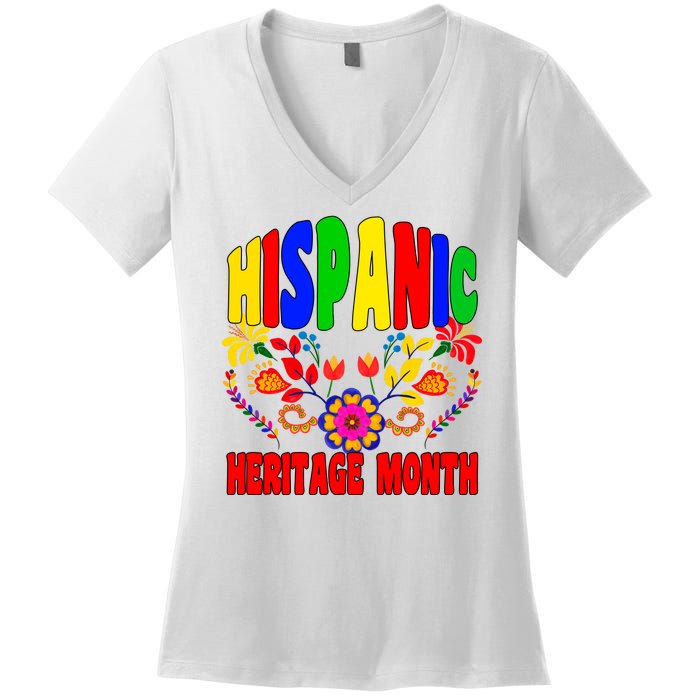 National Hispanic Heritage Month Women's V-Neck T-Shirt