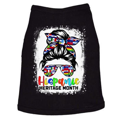 National Hispanic Heritage Month Messy Bun Countries Flags Doggie Tank